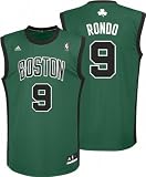 NBA Men's Boston Celtics Rajon Rondo Revolution 30 Alternate Replica Jersey (Kelly/Black, Large)