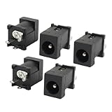 uxcell ステレオジャッキコネクター　ソケット　5個入 DC051 2.1mmx5.5mm