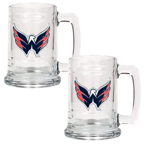 Washington Capitals Set of 2 Beer Mugs
