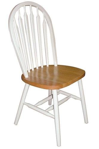 Childrens Toyshop  Kitchen & Housewares : Arrow-back Side Chair 18"h White/natural