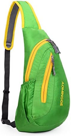 Sling Bag Sports Chest Shoulder Crossbody Bag Pack Portable Lover Bags-green