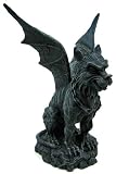 Gargoyle Dog W/ Open Wings - Collectible Figurine Statue Figure Puppy