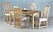 5 Foot Dynasty Dining Set Plus Six Dining Chairs Image