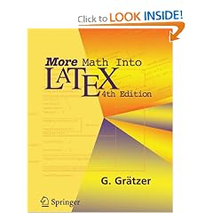 More Math Into LaTeX, 4th Edition