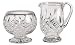 Waterford Crystal Lismore Footed Sugar and Creamer Set