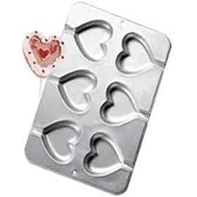 Hearts Cookies - Re-Usable Cookie Treat Pan - NO NEED to Roll Out the Cookie Dough