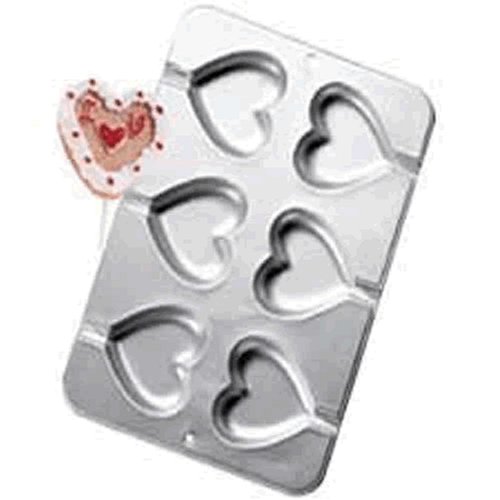 Hearts Cookies - Re-Usable Cookie Treat Pan - NO NEED to Roll Out the Cookie Dough by Wilton
