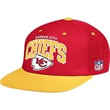 Mitchell & Ness Kansas City Chiefs Flat Brim Snapback Hat Adjustable
