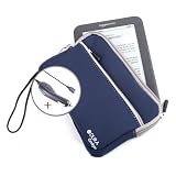 DURAGADGET Blue Water Resistant Neoprene Soft Zip Case/Cover For New 2010 Amazon Kindle 3 & CAR CHARGER, Amazon Kindle 3 Case, Amazon Kindle 3g case, Amazon Kindle Wi-Fi Case, 6" Display, Kindle Graphite, Latest Generation