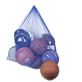Crown Sporting Goods Coaches Equipment Bag in Heavy Duty Mesh, Blue