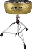 Pork Pie Round Drum Throne, Red Leopard