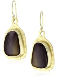 Heather Benjamin "Animal Agate" Purple and Yellow Mookite Earrings