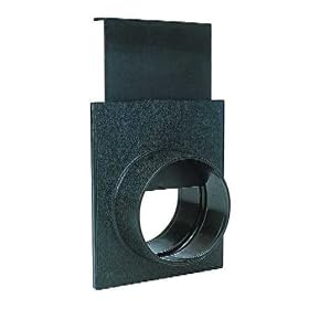 Woodstock International W1006 Black ABS Plastic Blast Gate - 3 OD by Woodstock