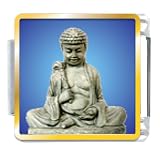 Stone Buddha Religious Italian Charms Bracelet Link