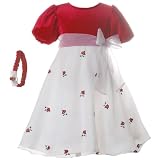 Toddler Girls Clothes RED WHITE Dress Christmas RARE EDITIONS Girl 2T-4T