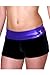TumbleWear Girl's Purple/Black Rollover Shorts SM