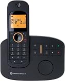 Motorola D1011 Single DECT Telephone with Answering Machine - Black