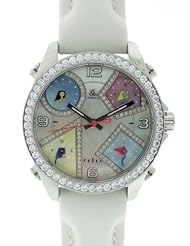 Jacob & Co Five Time Zones JCM24DA MOP Dial Diamond Bezel 40mm Watch