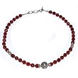 Gem Jewelry Sterling Silver Carnelian Necklace 19 inches (gnklcs330nklc)