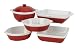 Ethos Hells Kitchen Standard Ovenware Set, Red & White, 5 Piece