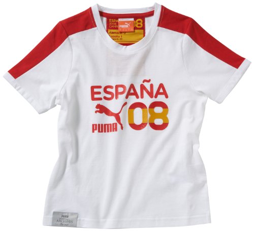 PUMA Kinder T-shirt Football Archives T7 Ringer, white-spain, 140, 740805 12 Preisvergleich