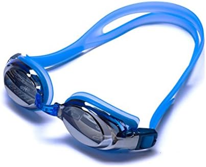 Prescription Swim Goggles Blue Silicon Waterproof Anti-fog Best Swim Goggles