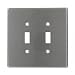 Leviton 84109-40 2-Gang Toggle Device Switch Wallplate, Device Mount, Stainless Steel
