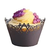 PaperOrchidStarofDavidCupcakeWrapperSapphire,Setof12