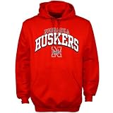 Nebraska Cornhuskers Red Arched Hoody Sweatshirt