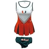 Adidas Miami Hurricanes Toddler 2-Piece Cheerleader Dress
