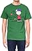 Peanuts Mens T-Shirt Charlie Brown Christmas Tree Vigil Graphic Print Tee