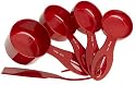 Cuisinart 4 Piece Measuring Cup Set with Leveler,  Red