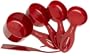 Cuisinart 4 Piece Measuring Cup Set with Leveler,  Red