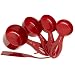 Cuisinart 4 Piece Measuring Cup Set with Leveler,  Red