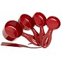 Cuisinart 4 Piece Measuring Cup Set with Leveler,  Red