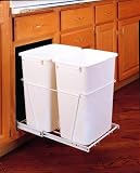 Pull-Out Waste Container, Double 35 Qt. w/FE Slides