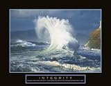 Integrity Amazing Ocean Wave Motivational Poster Inspirational Art Print 22x28