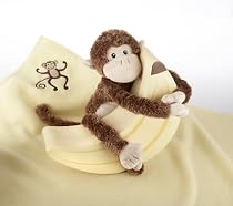 Baby Aspen Monkey Magoo and Blankie Too Gift Set, Brown