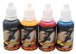 4 COLOR AIRBRUSH TATTOO INK KT BLACK, RED, BLUE, YELLOW