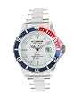 K and BROS Men`s Ice-Time Red-Blue Bezel Watch