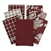 Egyptian Cotton 7-pc. Kitchen Towel Set - Ming Burgundy