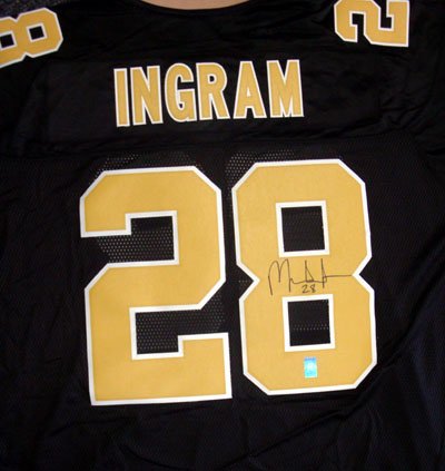 Mark Ingram Autographed New Orleans Saints Authentic Reebok Jersey Holo