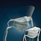 3M Tie-On Surgical Mask W/Anti-Fog/Anti-Reflective Coated Face Shield, Blue, 200/Bx, 3M1818FSG