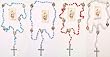 Rosary - 5mm AB Rosary - 20" Silver Tone Chain - IMPORTED FROM ITALY