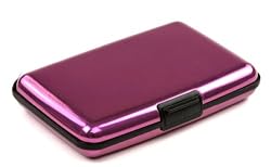 NEW Aluminum Credit Card Wallet - RFID Blocking Case - Pink (New Products)