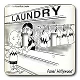 Londons Times Funny Society Cartoons - Charlie Brown Picks Up Dry Cleaning - Light Switch Covers - double toggle switch by 3D Rose