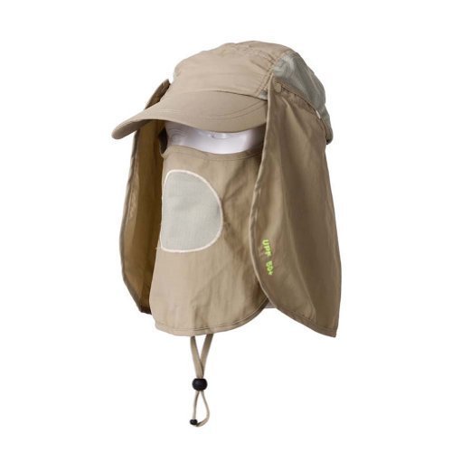 Flammi UPF 50+ Outdoor Multifunctional Flap Hat Neck Protection Cap with Removable Sun Shield and Mask UV Sun Protective Perfect for Fishing Hiking Garden Work Outdoor Activities