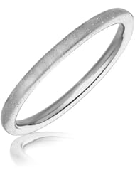 Sterling Silver Slip On Rhodium Plated Bangle with Stardust Inspired Texture