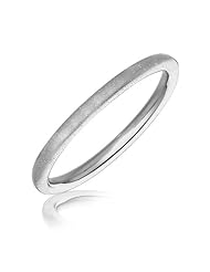 Sterling Silver Slip On Rhodium Plated Bangle with Stardust Inspired Texture