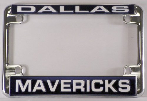 Dallas Mavericks Chrome Motorcycle License Plate Frame